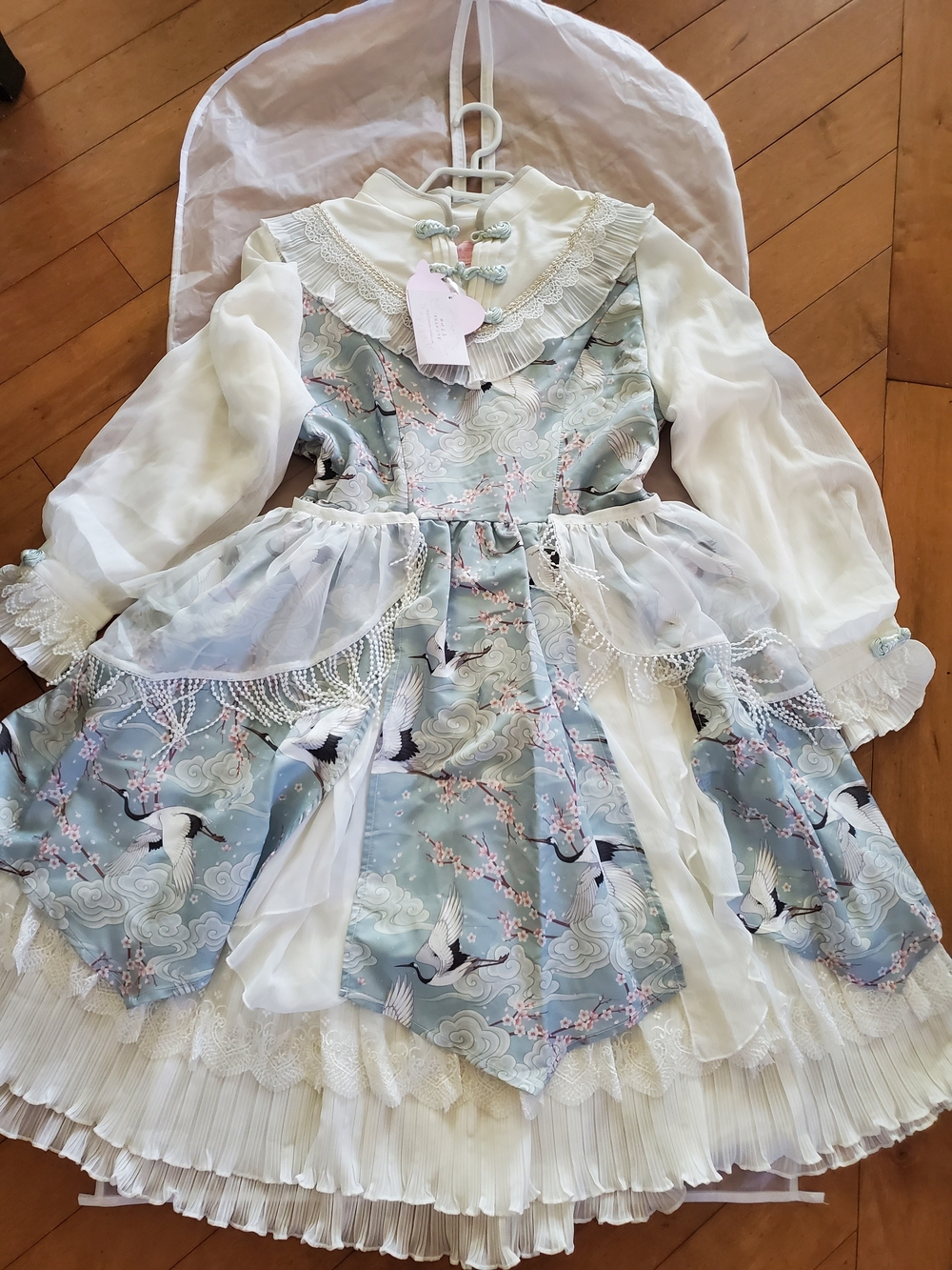 New Doll inspired Lolita Dress for Women with White Sheer Sleeves